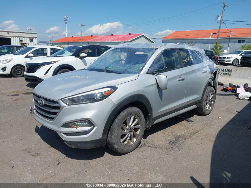 2018 Hyundai Tucson, По кругу, IAAI, VIN KM8J3CA47JU629677 — фото 2