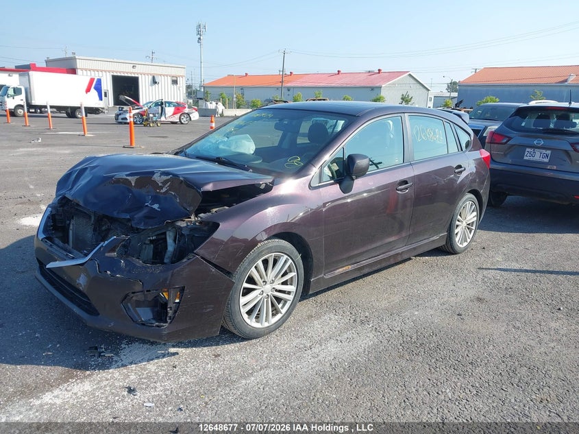 Vin: jf1gpad61ch223576, lot: 3073946, subaru impreza 2.0i touring package 20122