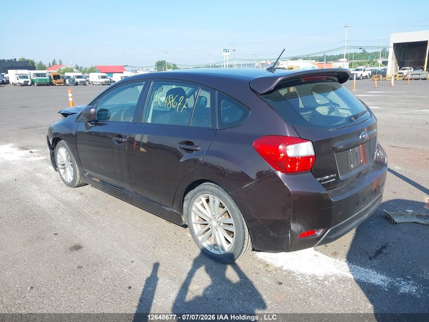Vin: jf1gpad61ch223576, lot: 3073946, subaru impreza 2.0i touring package 20123