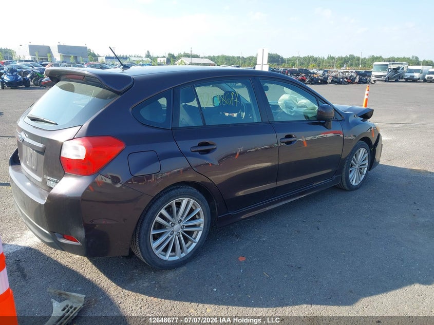 Vin: jf1gpad61ch223576, lot: 3073946, subaru impreza 2.0i touring package 20124