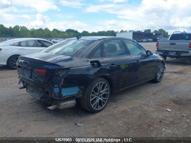 2022 AUDI A4 SEDAN 2.0L I-4 DI, DOHC, VVT, TURBO, 261HP