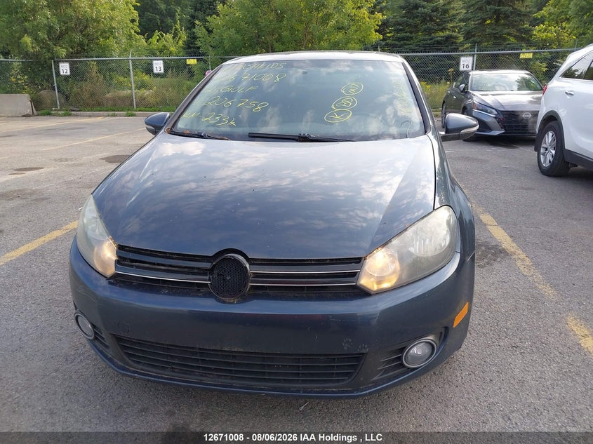 2012 VOLKSWAGEN GOLF HATCHBACK N/A