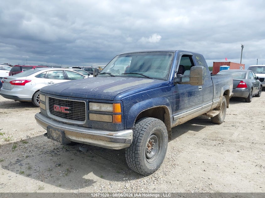 1996 GMC Sierra K2500, Угон, IAAI, VIN 1GTGK29R8TE546672 — фото 2