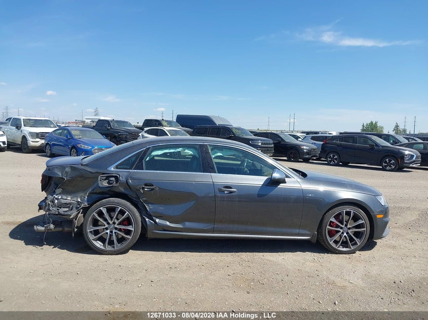 2018 AUDI S4 SEDAN 3.0L V-6 DI, DOHC, VVT, TURBO, 354HP