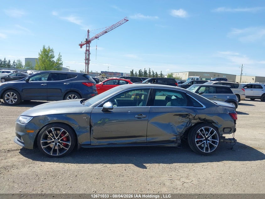 2018 AUDI S4 SEDAN 3.0L V-6 DI, DOHC, VVT, TURBO, 354HP