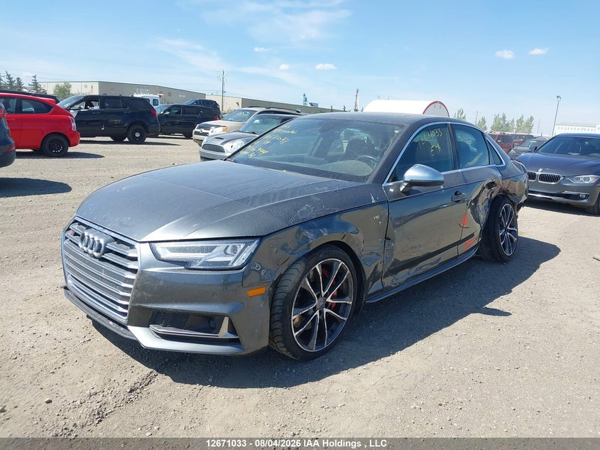 Vin: wauc4af42ja010944, lot: 3074160, audi s4 prestige 20182