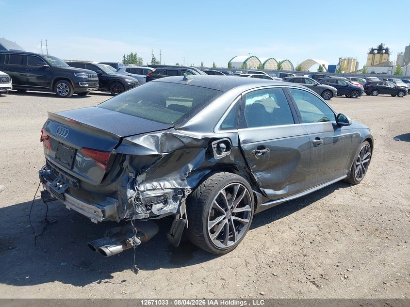 Vin: wauc4af42ja010944, lot: 3074160, audi s4 prestige 20184