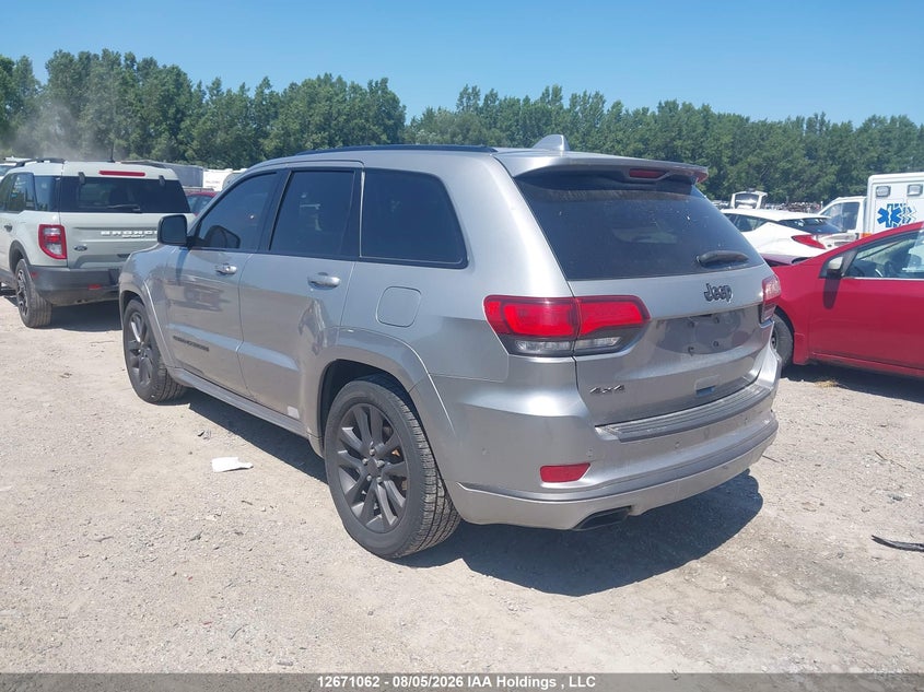 Vin: 1c4rjfcg4jc379990, lot: 3074189, jeep grand cherokee overland 20183