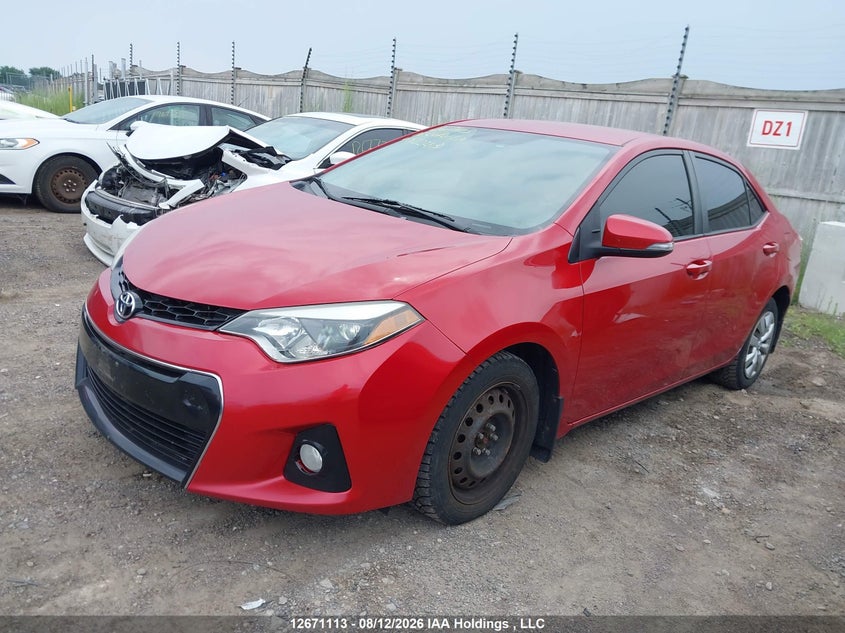 2016 Toyota Corolla, Правый бок, IAAI, VIN 2T1BURHE3GC522283 — фото 2