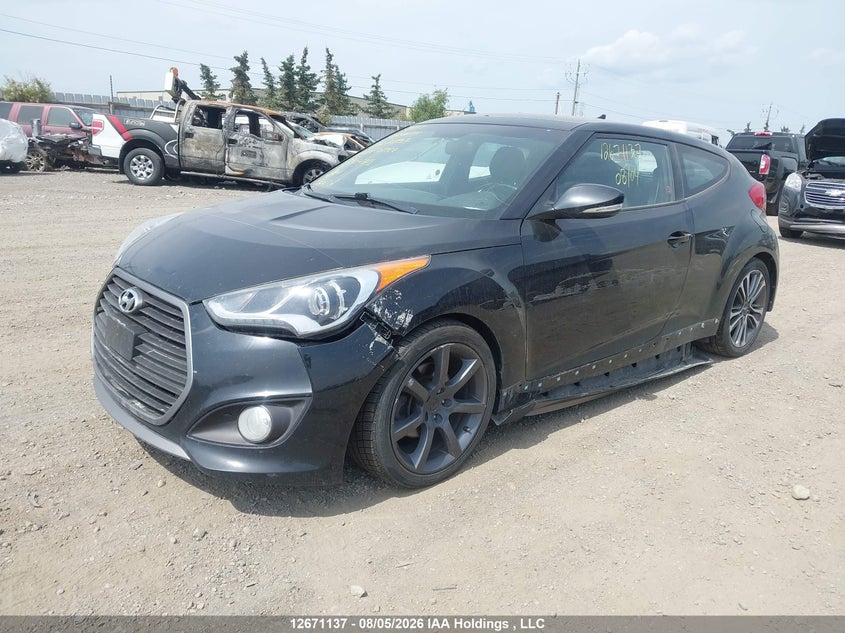Vin: kmhtc6ae1hu304715, lot: 3074266, hyundai veloster turbo 20172