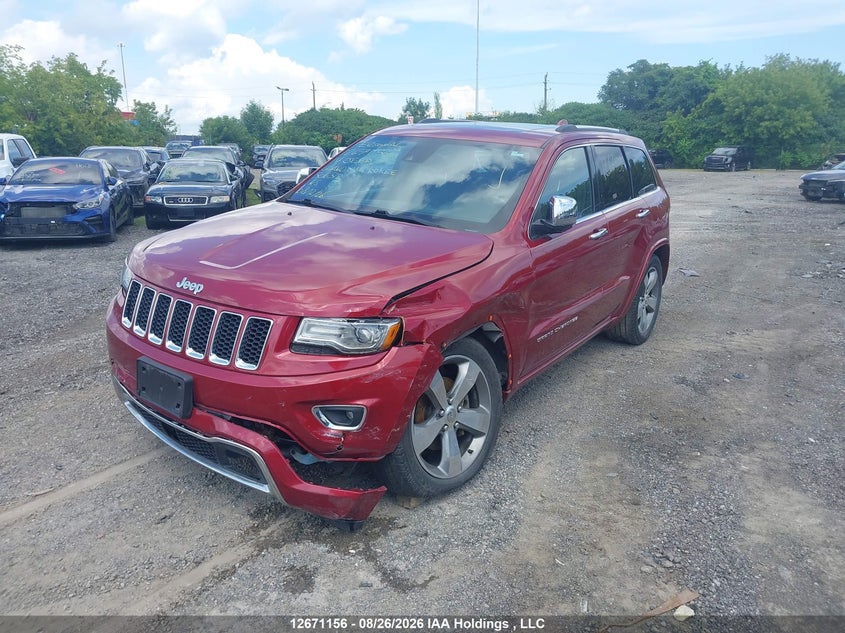 Vin: 1c4rjfcg5ec506512, lot: 3074286, jeep grand cherokee overland 20142