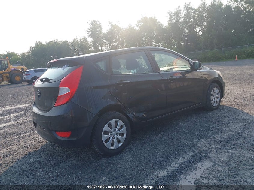Vin: kmhct5aexhu332958, lot: 3074313, hyundai accent se 20174