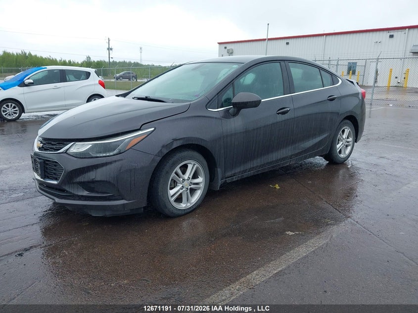 2016 Chevrolet Cruze Lt Auto, Rear, IAAI, VIN 1G1BE5SM8G7297438 — photo 2