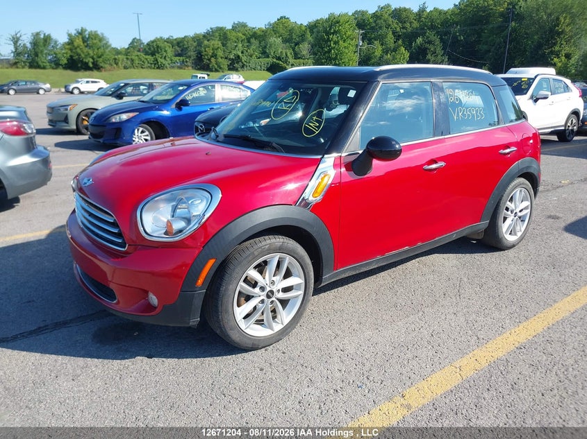 2013 MINI MINI COOPER COUNTRYMAN SPORT UTILITY VEHICLE 1.6L I-4 DOHC, VVT, 121HP