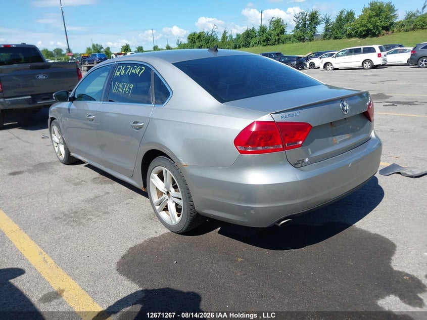 Vin: 1vwbm7a30dc014769, lot: 3074400, volkswagen passat 3.6l comfortline 20133