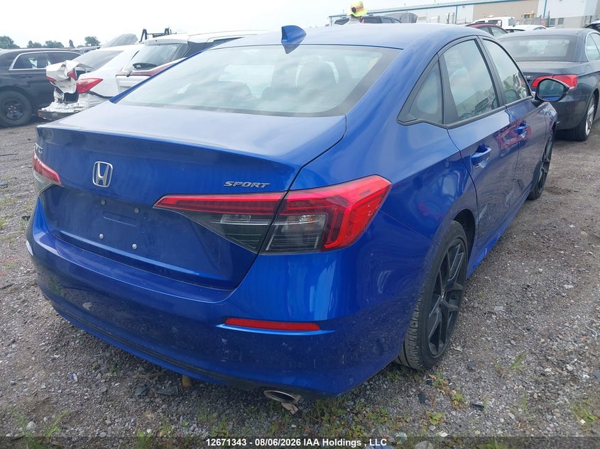 Vin: 2hgfe2f5xrh117217, lot: 3074477, honda civic sport 20244