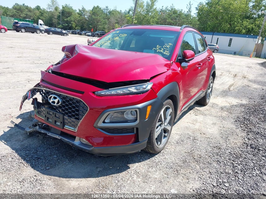 Vin: km8k5ca59ju173379, lot: 3074484, hyundai kona ultimate 20182