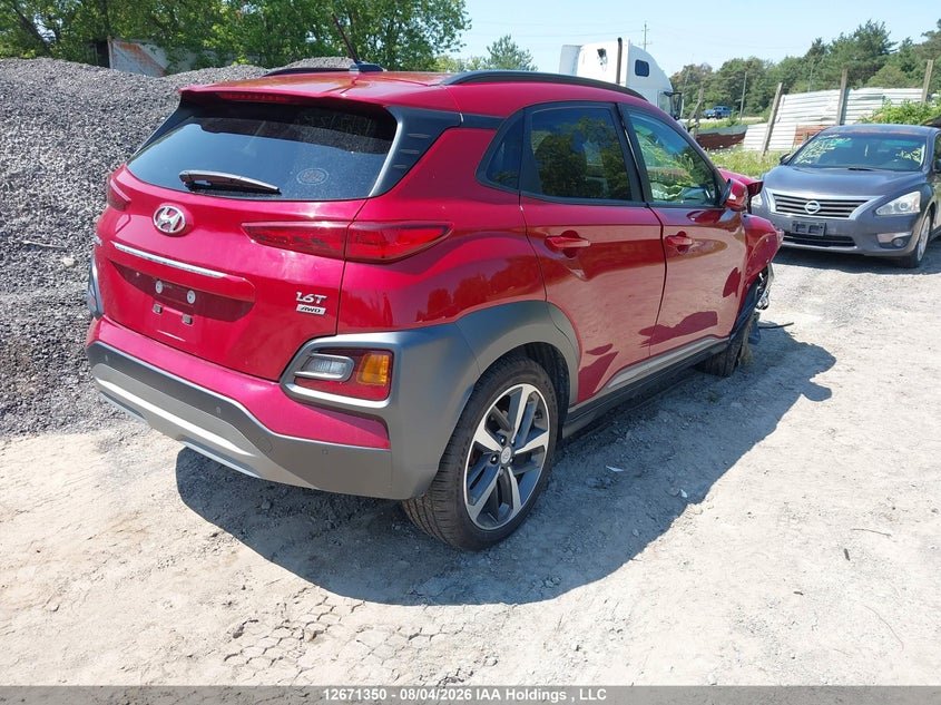 Vin: km8k5ca59ju173379, lot: 3074484, hyundai kona ultimate 20184