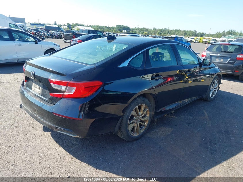 Vin: 1hgcv1f12ka804500, lot: 3074529, honda accord lx 1.5t 20194