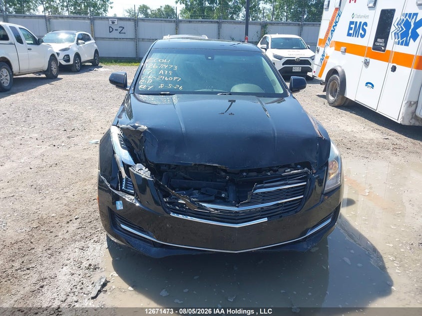 2017 CADILLAC ATS SEDAN 2.0L I-4 DI, DOHC, VVT, TURBO, 272HP