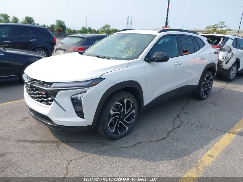 Vin: kl77lje22sc281853, lot: 3074656, chevrolet trax 20252
