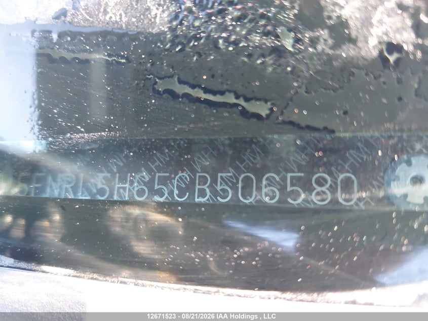 2012 HONDA ODYSSEY VAN 3.5L V6 FI SOHC 24V NF4