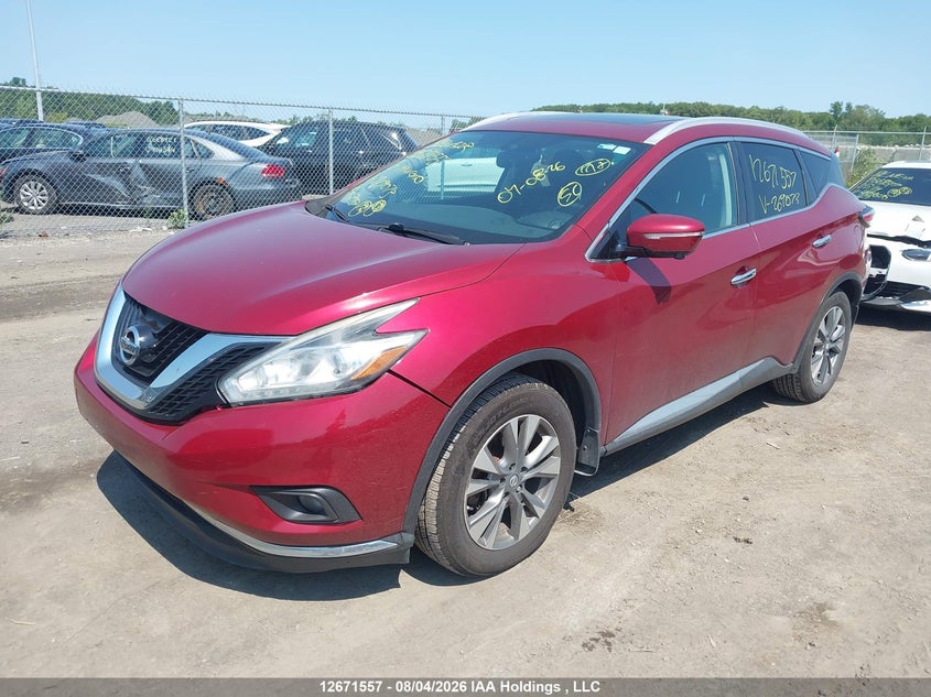 2015 Nissan Murano, Front, IAAI, VIN 5N1AZ2MH3FN269073 — photo 2