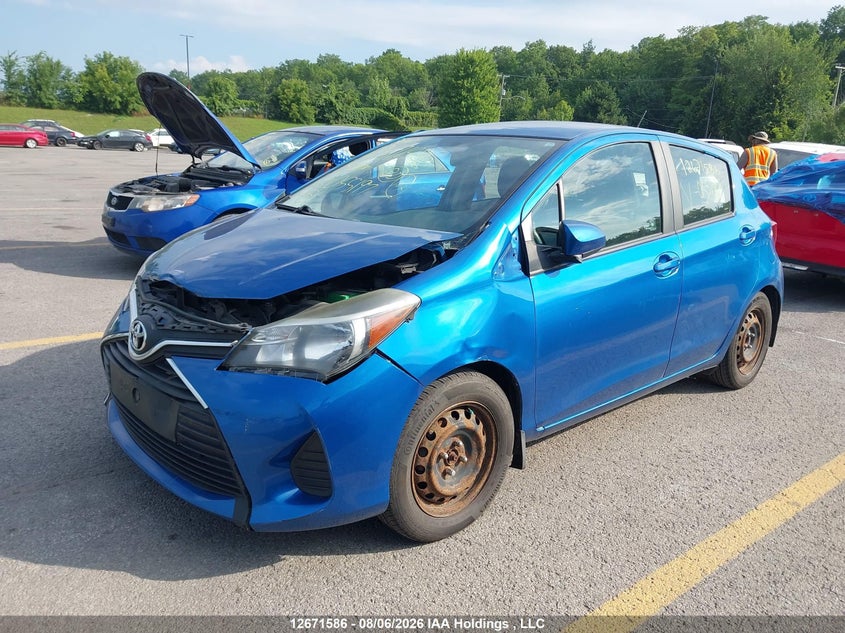 2015 Toyota Yaris, Удар спереду, IAAI, VIN VNKKTUD32FA055197 — фото 2