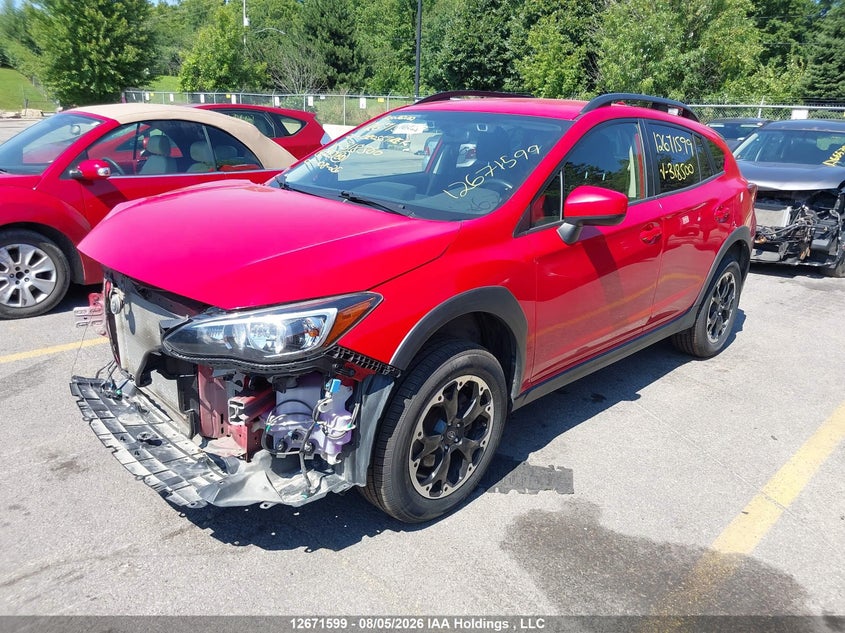 Vin: jf2gtapc2m8318500, lot: 3074735, subaru crosstrek touring 20212