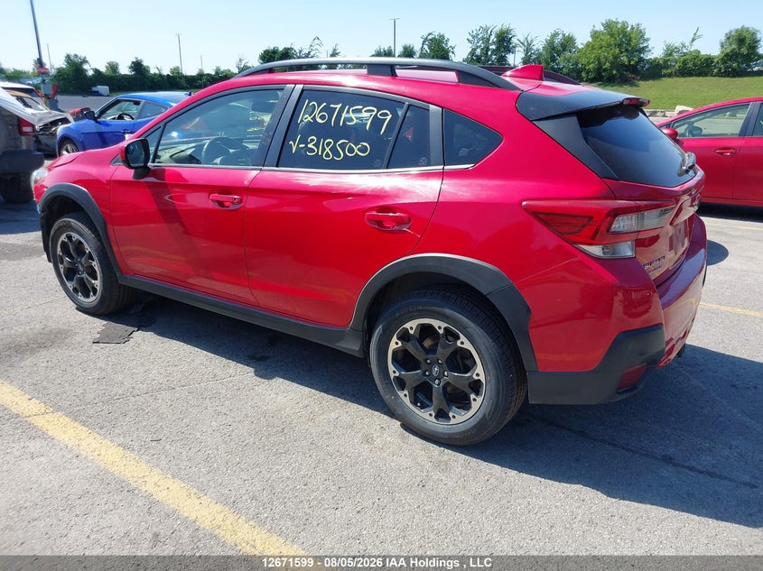 Vin: jf2gtapc2m8318500, lot: 3074735, subaru crosstrek touring 20213