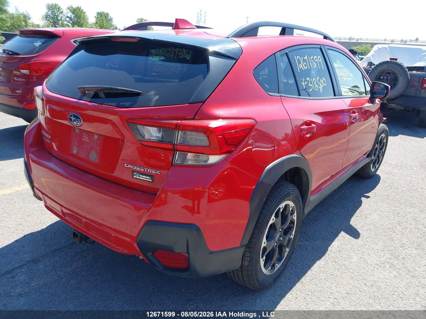 Vin: jf2gtapc2m8318500, lot: 3074735, subaru crosstrek touring 20214