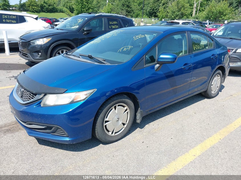 2014 Honda Civic, Right Rear, IAAI, VIN 2HGFB2F46EH010398 — photo 2