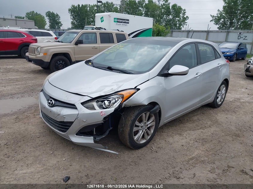 2014 Hyundai Elantra Gt Gls, Удар спереди, IAAI, VIN KMHD35LHXEU223696 — фото 2