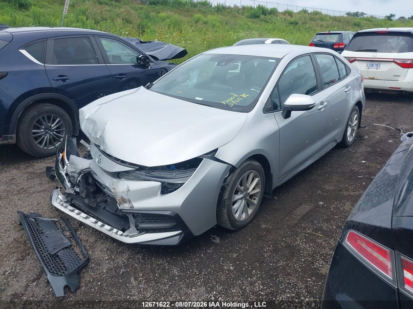 2020 Toyota Corolla, Front, IAAI, VIN 5YFB4RBE7LP048096 — photo 2