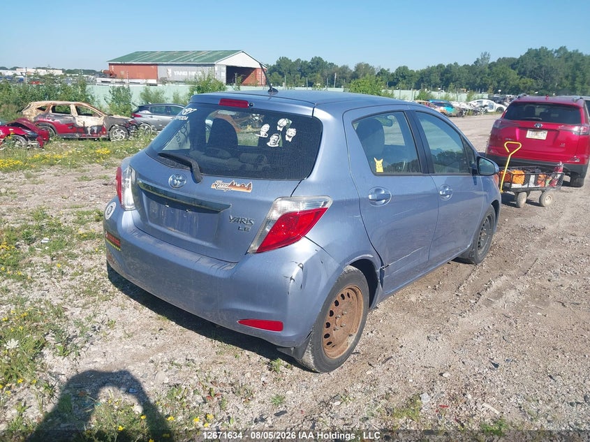 Vin: vnkktud30ea013934, lot: 3074770, toyota yaris le 20144
