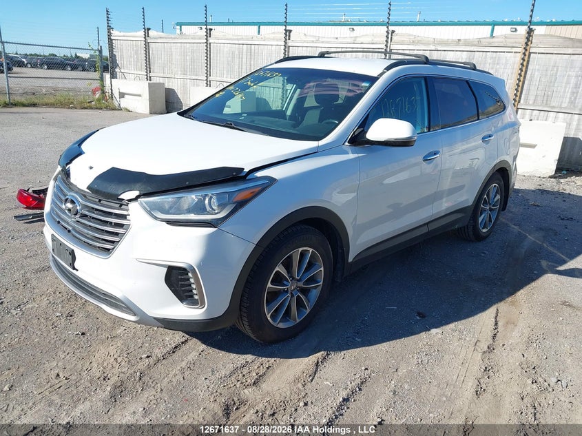2017 Hyundai Santa Fe, Удар спереду, IAAI, VIN KM8SNDHF4HU226147 — фото 2