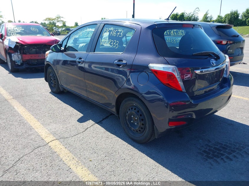 Vin: vnkktud34ea008333, lot: 3074809, toyota yaris 20143
