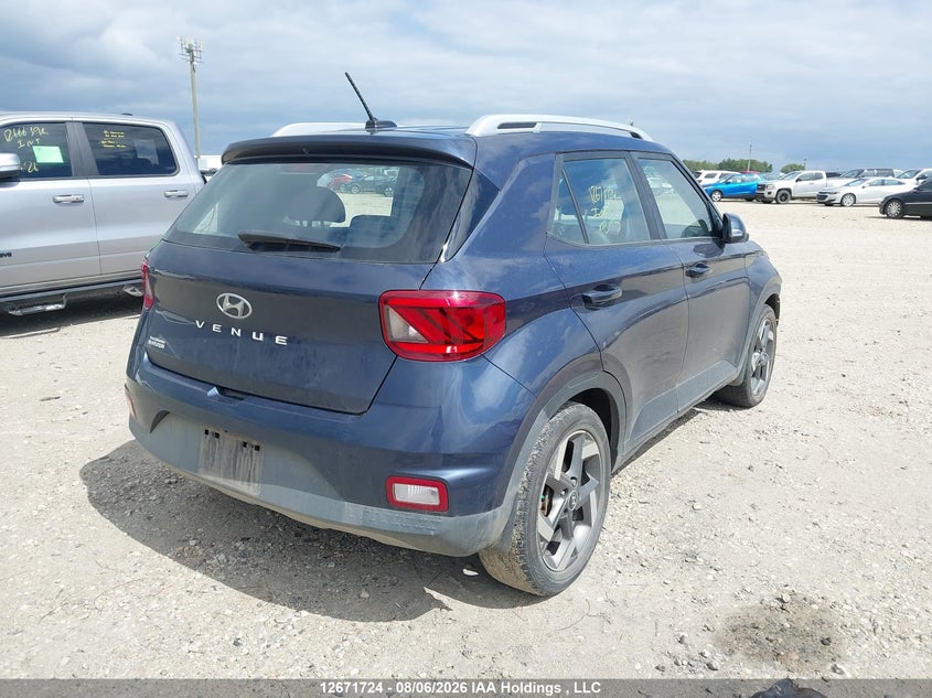 Vin: kmhrc8a37pu229960, lot: 3074860, hyundai venue sel/limited 20234
