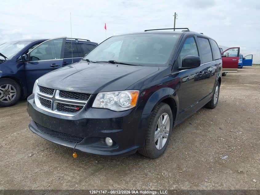 2018 Dodge Caravan, Затопление, IAAI, VIN 2C4RDGDG3JR163292 — фото 2