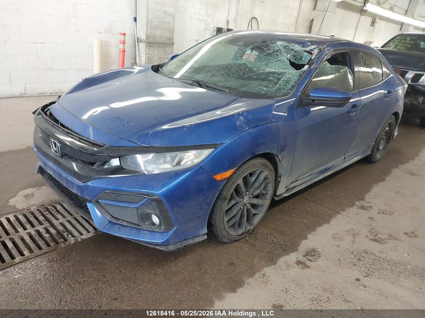 Vin: shhfk7h42lu304083, lot: 3074943, honda civic sport 20202
