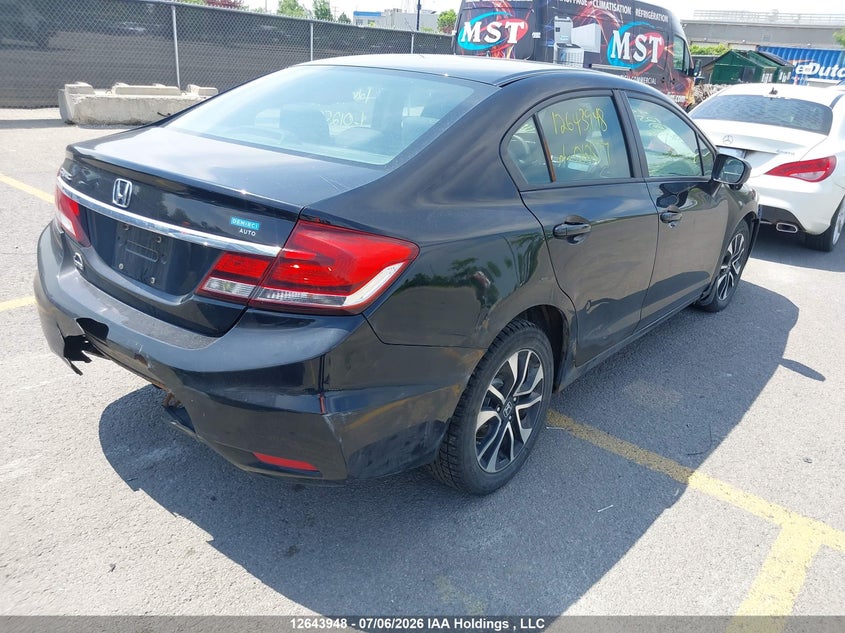 Vin: 2hgfb2f58fh012597, lot: 3074946, honda civic ex 20154