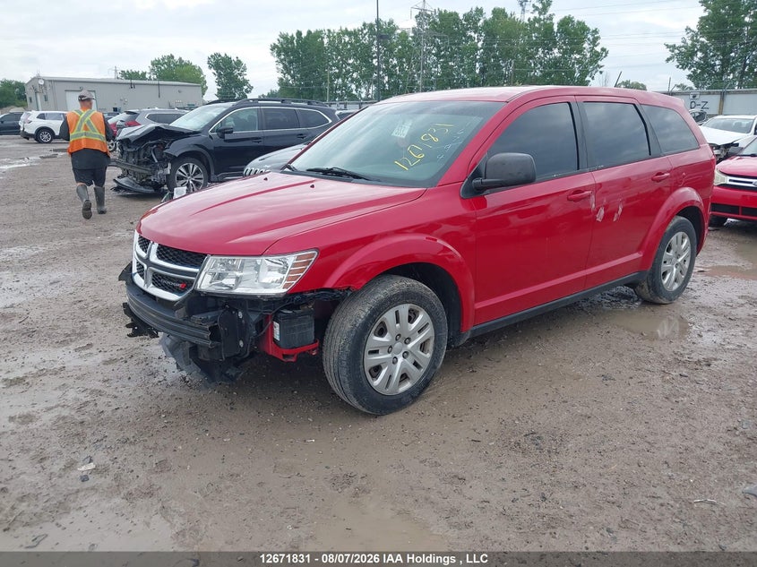 2016 Dodge Journey, Удар спереди, IAAI, VIN 3C4PDCAB3GT116794 — фото 2
