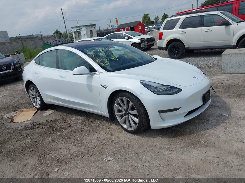 Vin: 5yj3e1eb0jf107969, lot: 3075013, tesla model 3 long range/performance 2018 img_1