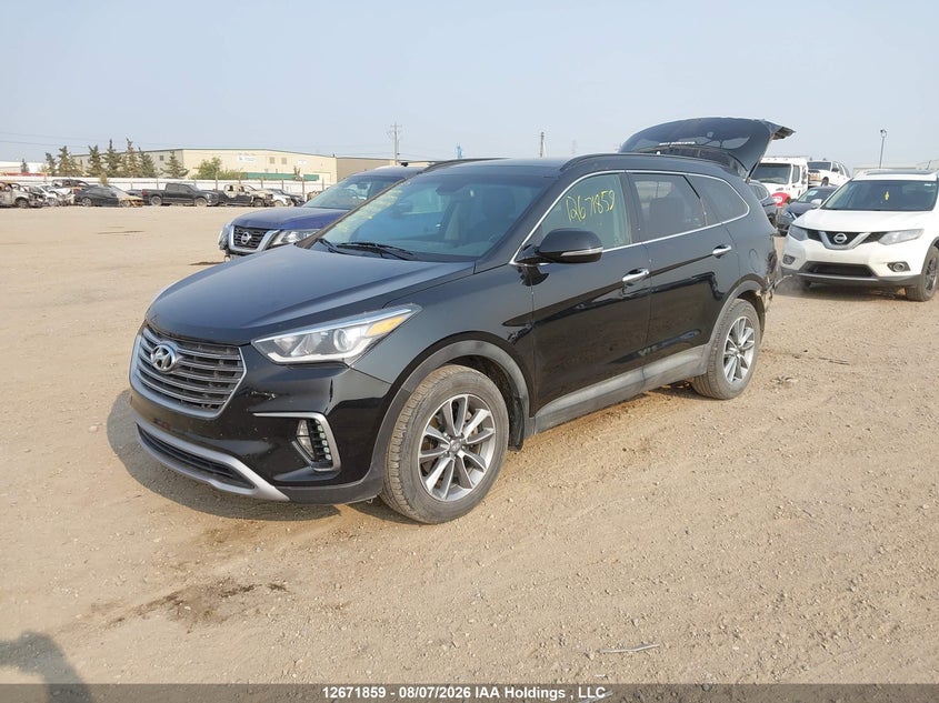 2017 Hyundai Santa Fe Xl Luxury, Удар сзади, IAAI, VIN KM8SNDHF5HU228747 — фото 2