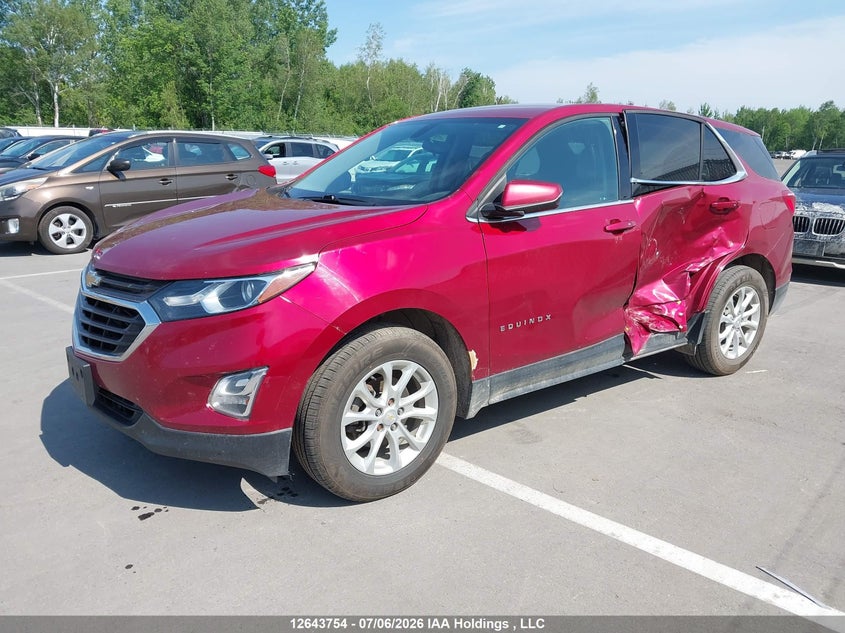 2018 Chevrolet Equinox, Левый бок, IAAI, VIN 2GNAXSEV5J6314985 — фото 2