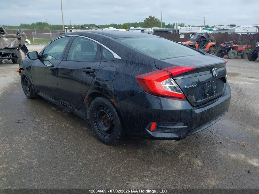 Vin: 2hgfc2e59gh008140, lot: 3075071, honda civic lx 20163