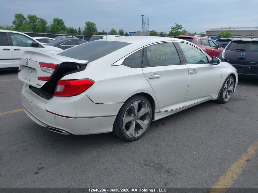 Vin: 1hgcv1f95ja802700, lot: 3075091, honda accord touring 20184