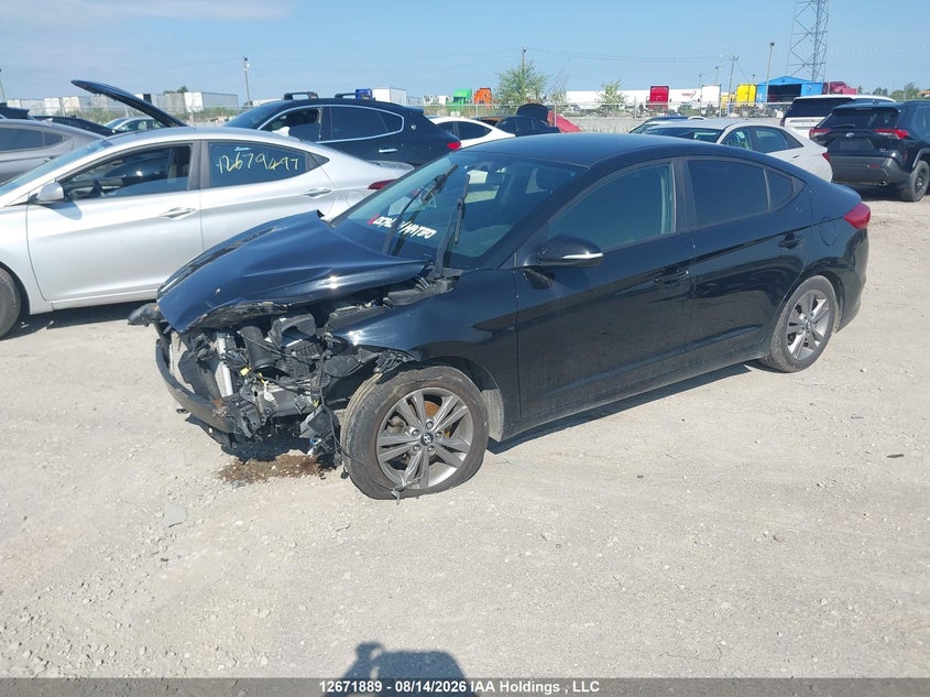 Vin: kmhd84lfxhu156788, lot: 3075124, hyundai elantra gl 20172