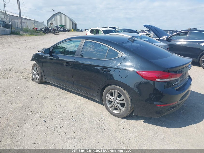 Vin: kmhd84lfxhu156788, lot: 3075124, hyundai elantra gl 20173