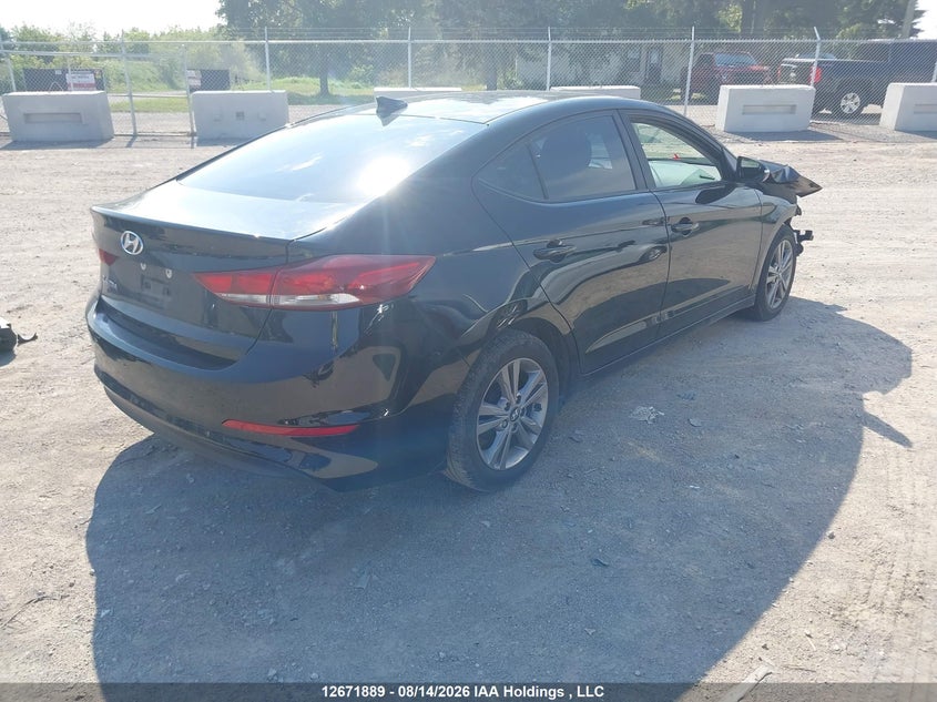 Vin: kmhd84lfxhu156788, lot: 3075124, hyundai elantra gl 20174